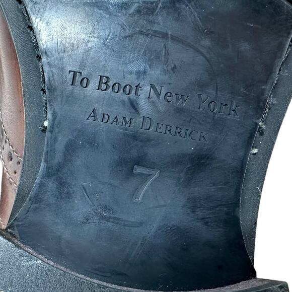 To Boot New York Men's Emil Wingtip Oxford Size 7 New Without Box Brown Leather - Picture 8 of 9